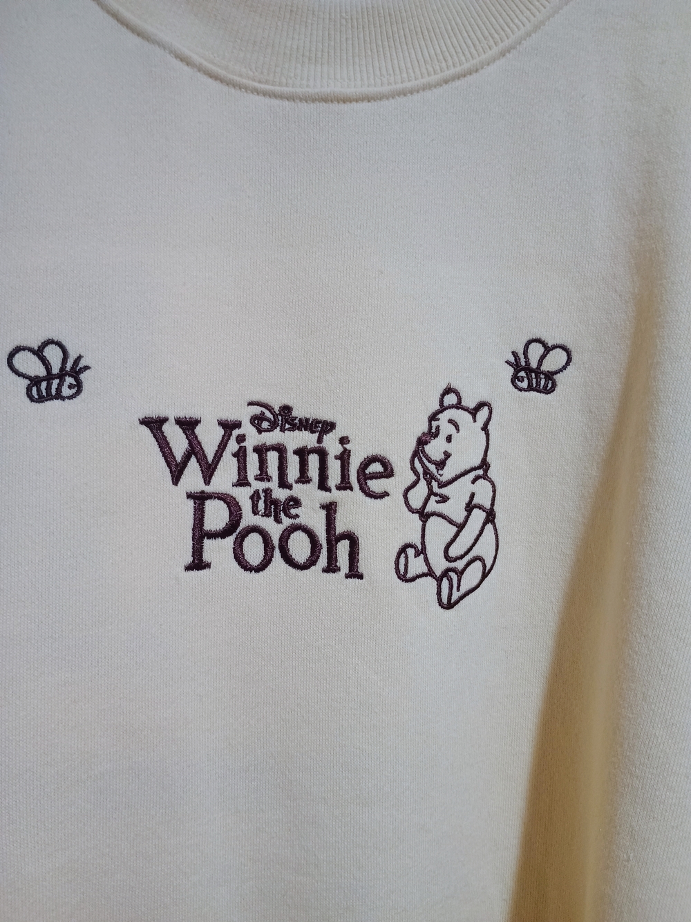 New Winnie The Pooh 100 Acre Woods All Characters Embroidered Yellow/Brown Large - Picture 7 of 10